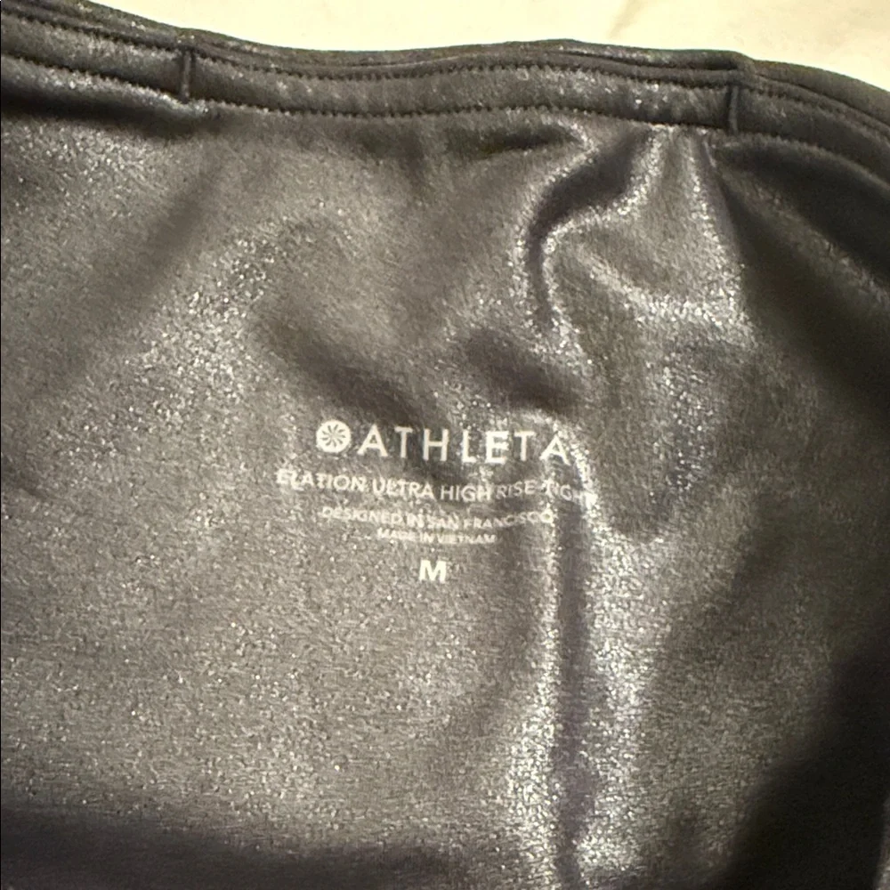 Athleta Sparkle Glitter Black Leggings - Picture 5 of 6